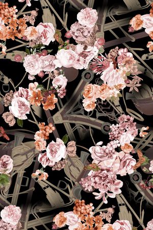 复古印花华亿平台图片