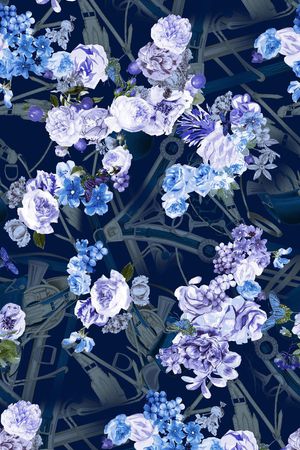 复古印花华亿平台图片