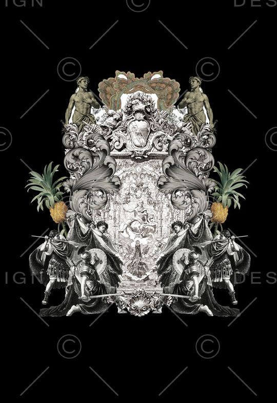 潮流时尚印花华亿平台图片