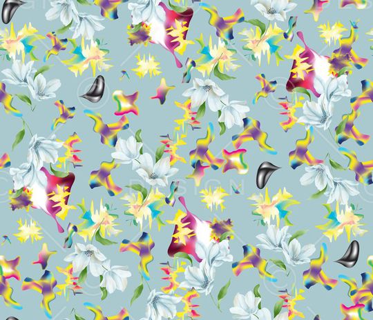 潮流时尚印花华亿平台图片