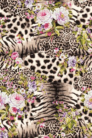 豹纹印花华亿平台图片