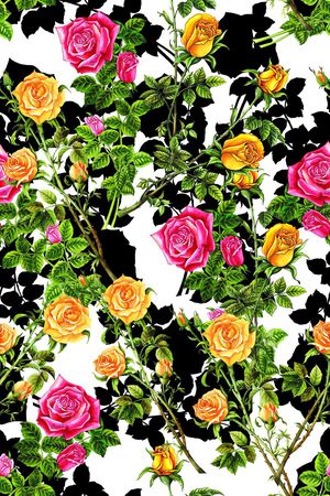 玫瑰印花华亿平台图片