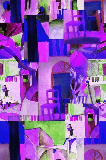 476082-抽象 油画 解构 拼贴 组合 秋冬