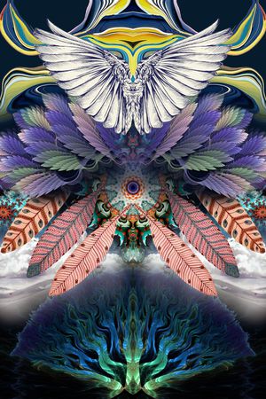 抽象印花华亿平台图片