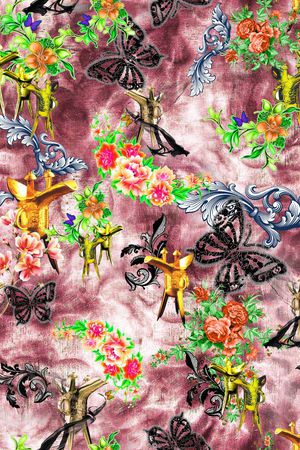 复古印花华亿平台图片