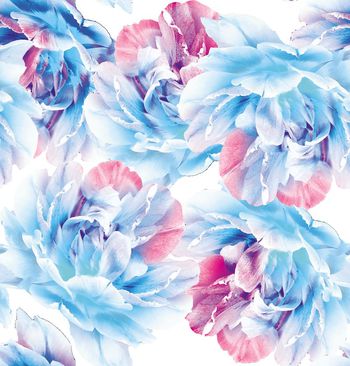 476157-欧美流行时尚手绘花卉印花