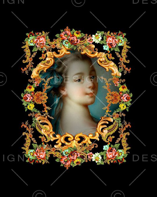 巴洛克印花华亿平台图片