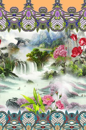 民族框印花华亿平台图片