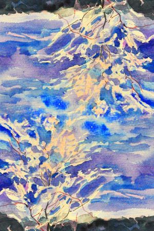 水彩印花华亿平台图片