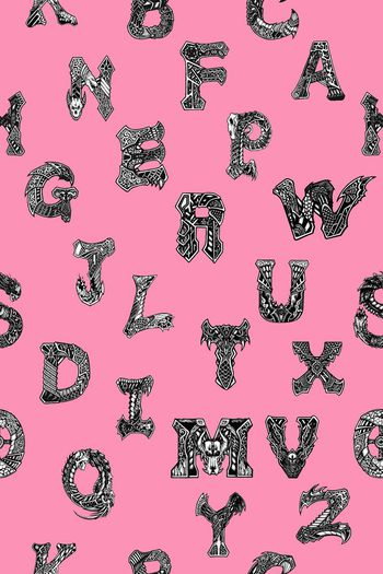 476222-复古潮流创意字母拼贴