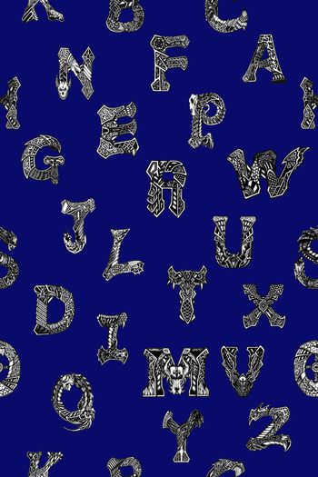 476223-复古潮流创意字母拼贴