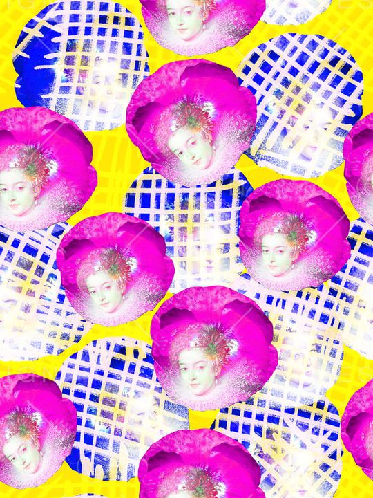 花卉 线条印花华亿平台图片