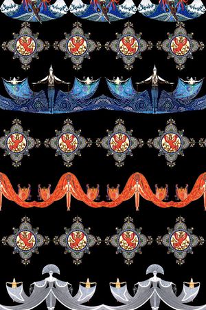 长裙印花华亿平台图片