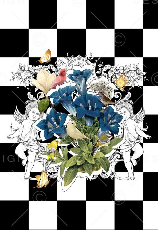 潮流时尚印花华亿平台图片