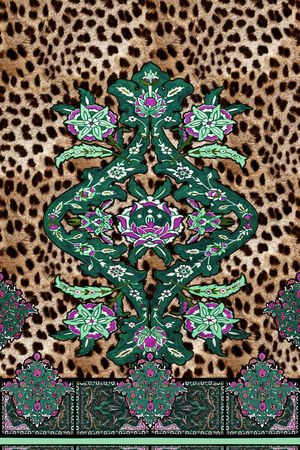 欧式图案印花华亿平台图片