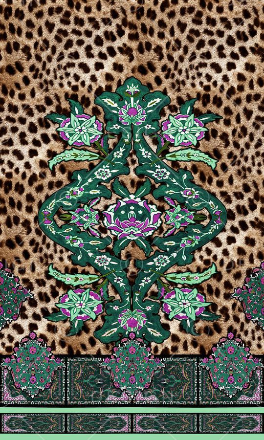 欧式图案印花华亿平台图片