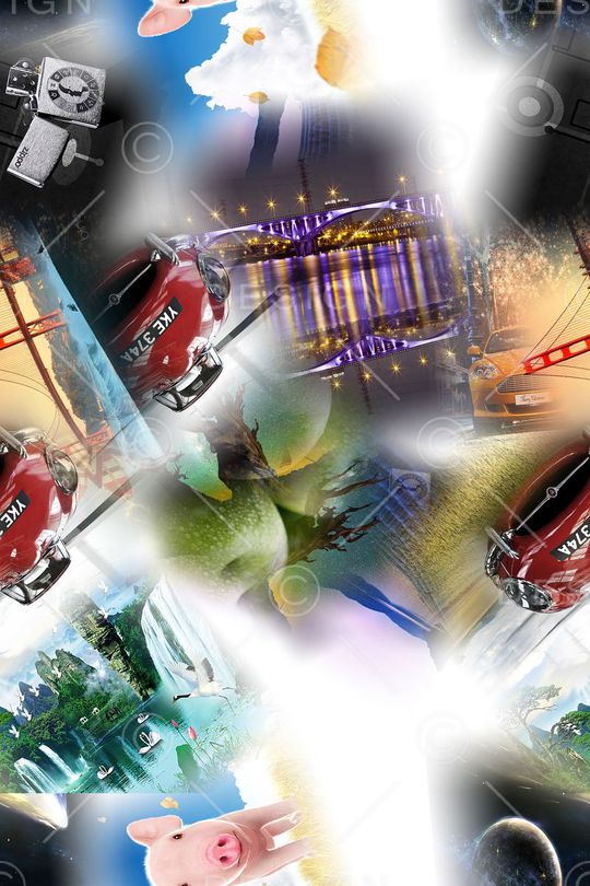 混搭印花华亿平台图片