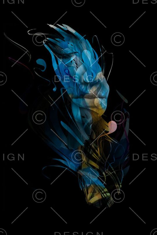 抽象印花华亿平台图片