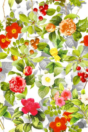 田园风印花华亿平台图片