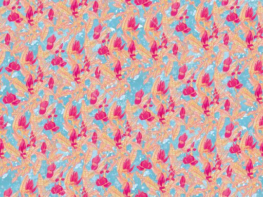 手绘印花华亿平台图片