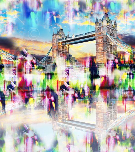 MAX-抽象自然风景印花华亿平台图片