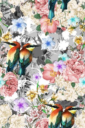 复古华贵印花华亿平台图片