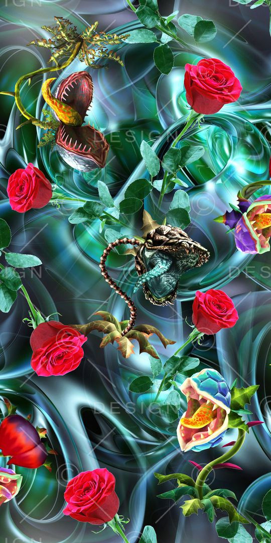 数码抽象印花华亿平台图片