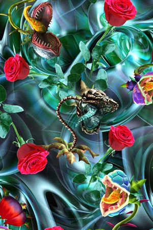 数码抽象印花华亿平台图片