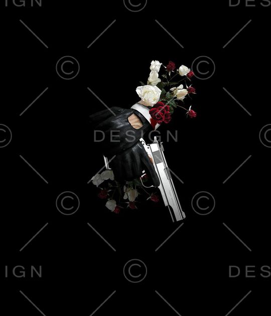 男装 玫瑰花印花华亿平台图片