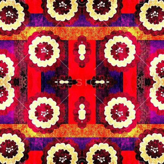 复古印花华亿平台图片