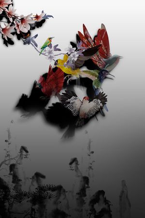 创意时尚印花华亿平台图片