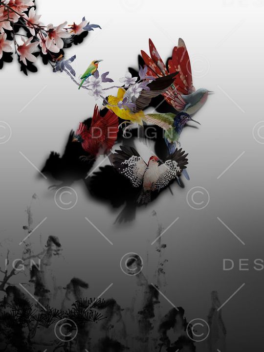 创意时尚印花华亿平台图片