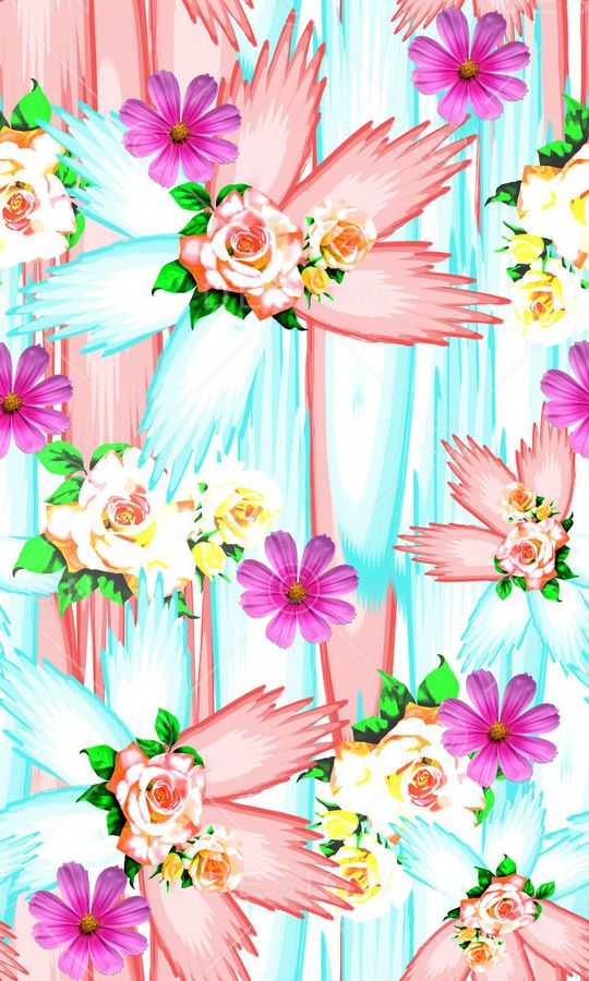 清新淡雅印花华亿平台图片