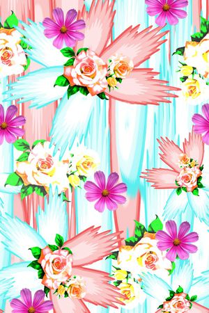 清新淡雅印花华亿平台图片