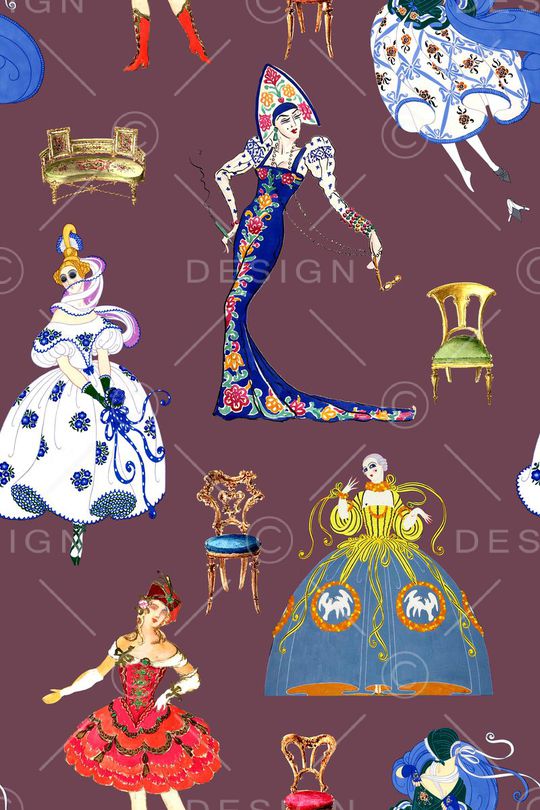 欧式印花华亿平台图片