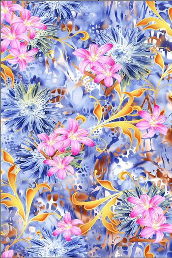 抽象印花华亿平台图片