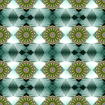 476858-时尚潮流几何复古花卉