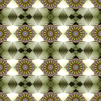 476860-时尚潮流几何复古花卉