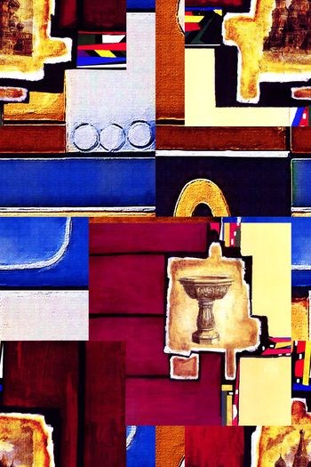 476920-抽象 油画 解构 拼贴 组合 秋冬