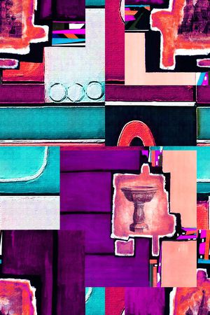 抽象印花华亿平台图片