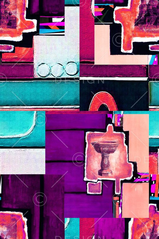 抽象印花华亿平台图片