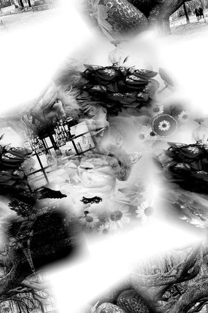 黑白灰印花华亿平台图片