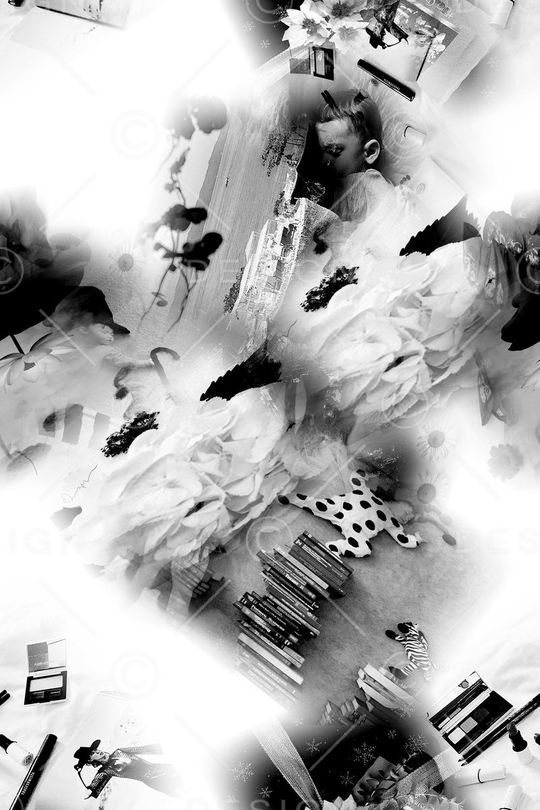 黑白灰印花华亿平台图片