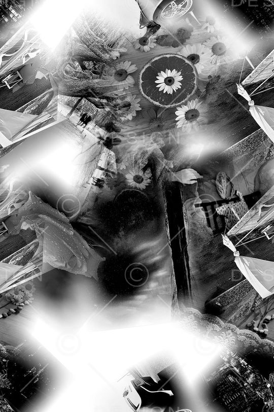 黑白灰印花华亿平台图片