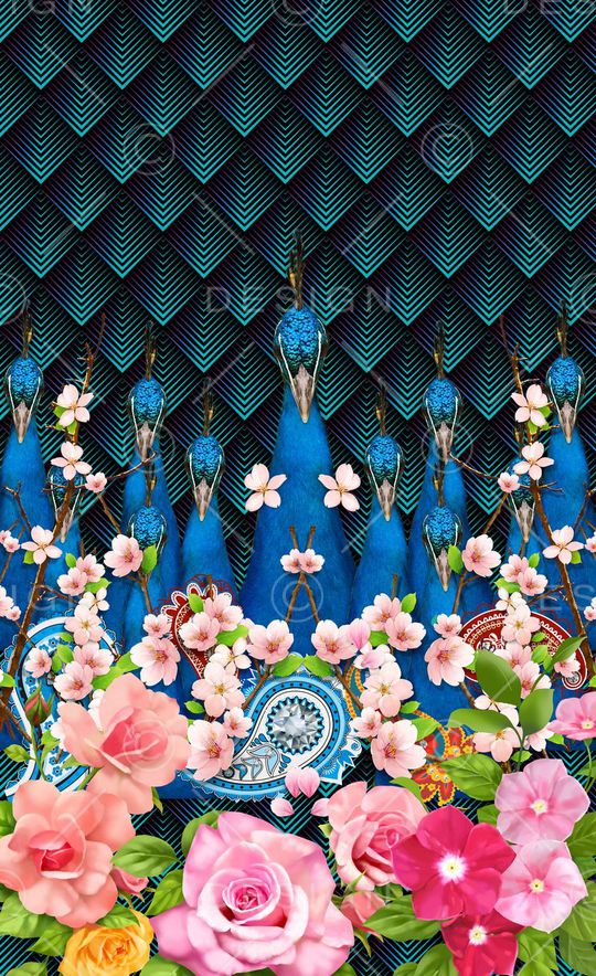 潮流时尚印花华亿平台图片