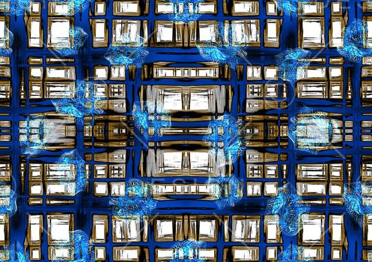 不规则格子印花华亿平台图片