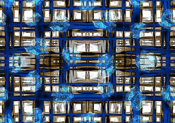 476998-时尚潮流中国风不规则格子花卉