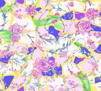 粉嫩印花华亿平台图片