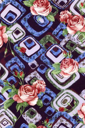 现代田园印花华亿平台图片