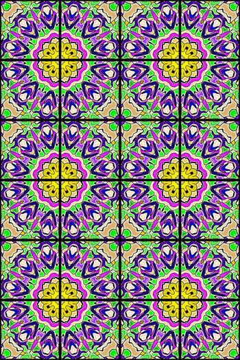 477079-民族风中东土耳其风格瓷砖花纹秋冬女